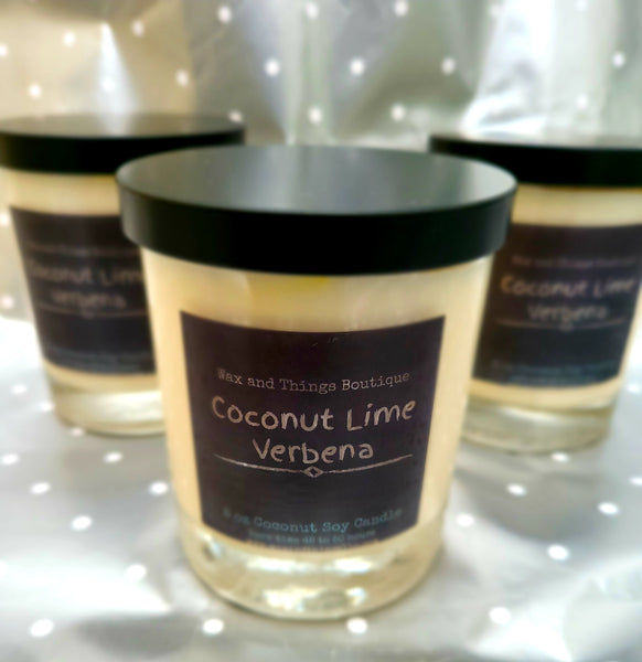 8oz Coconut Soy Jar Candles